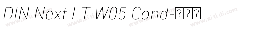 DIN Next LT W05 Cond字体转换 DIN Next LT W05 Cond字体转换